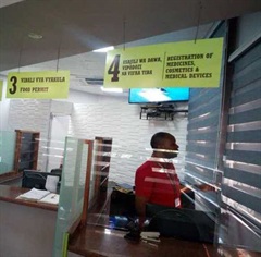 MEDICINES AND MEDICAL DEVICES REGISTRATION CUSTOMER WINDOW.